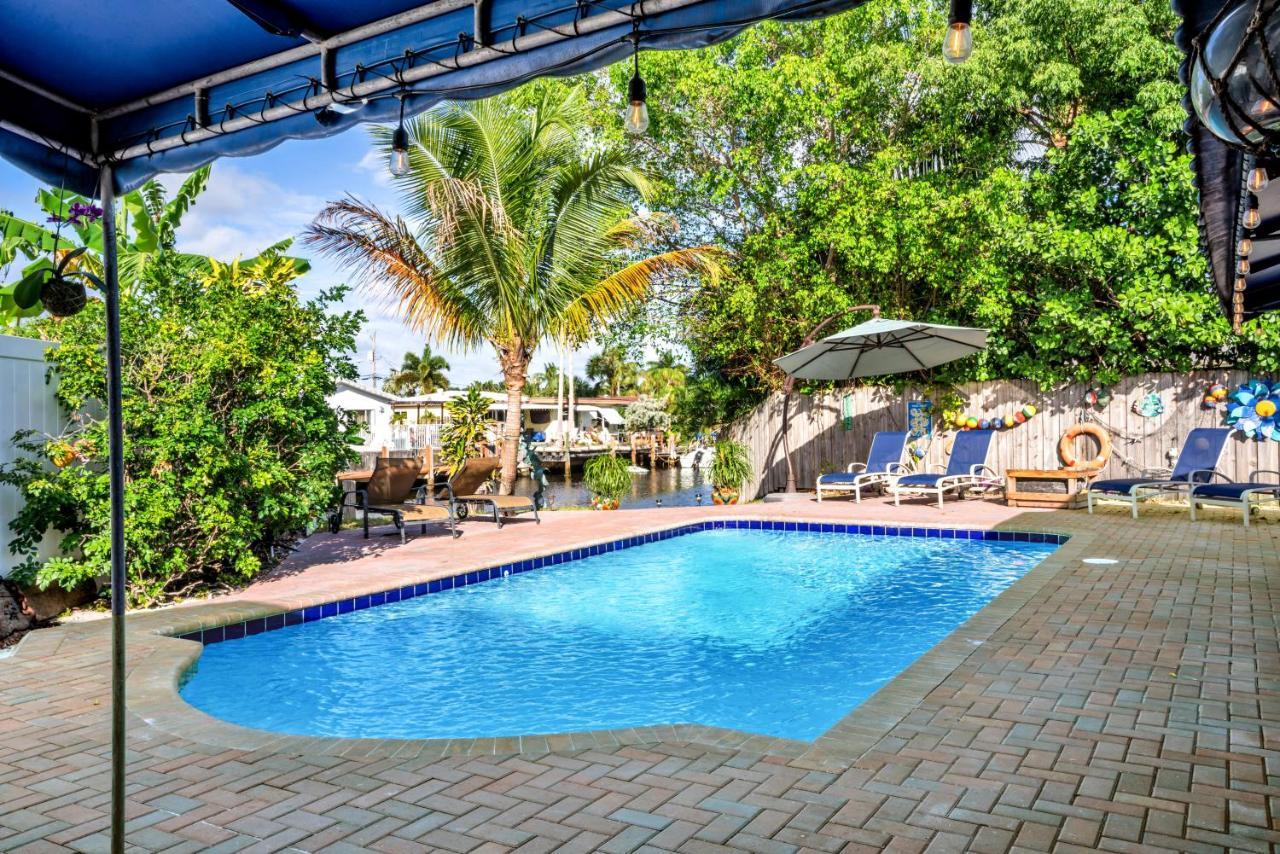 4 Bd Near Beach Spacious Solar Heated Pool Waterfront Home Pompano Beach Exterior photo