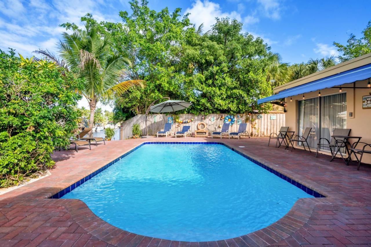 4 Bd Near Beach Spacious Solar Heated Pool Waterfront Home Pompano Beach Exterior photo