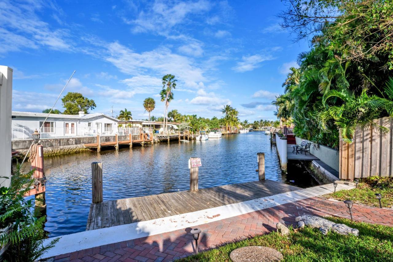 4 Bd Near Beach Spacious Solar Heated Pool Waterfront Home Pompano Beach Exterior photo