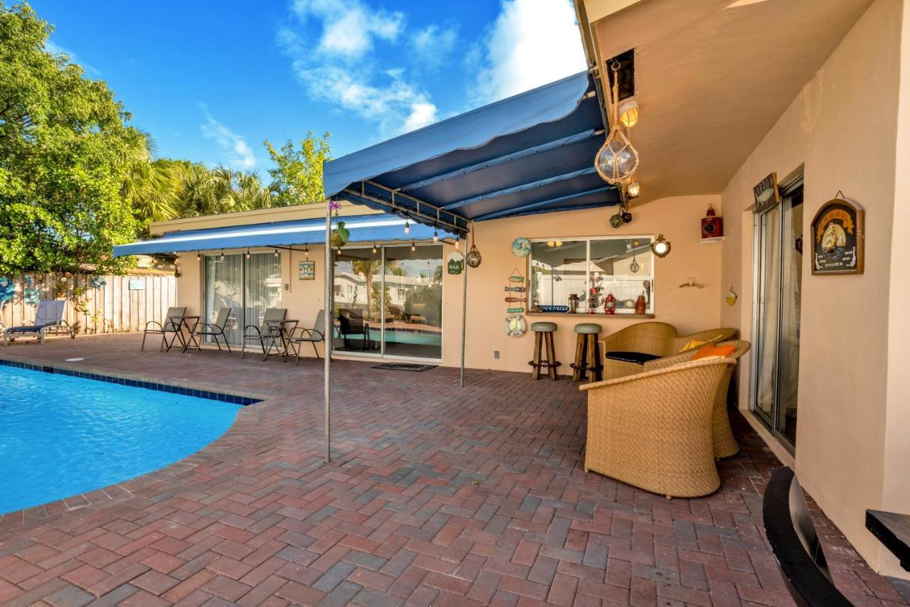 4 Bd Near Beach Spacious Solar Heated Pool Waterfront Home Pompano Beach Exterior photo