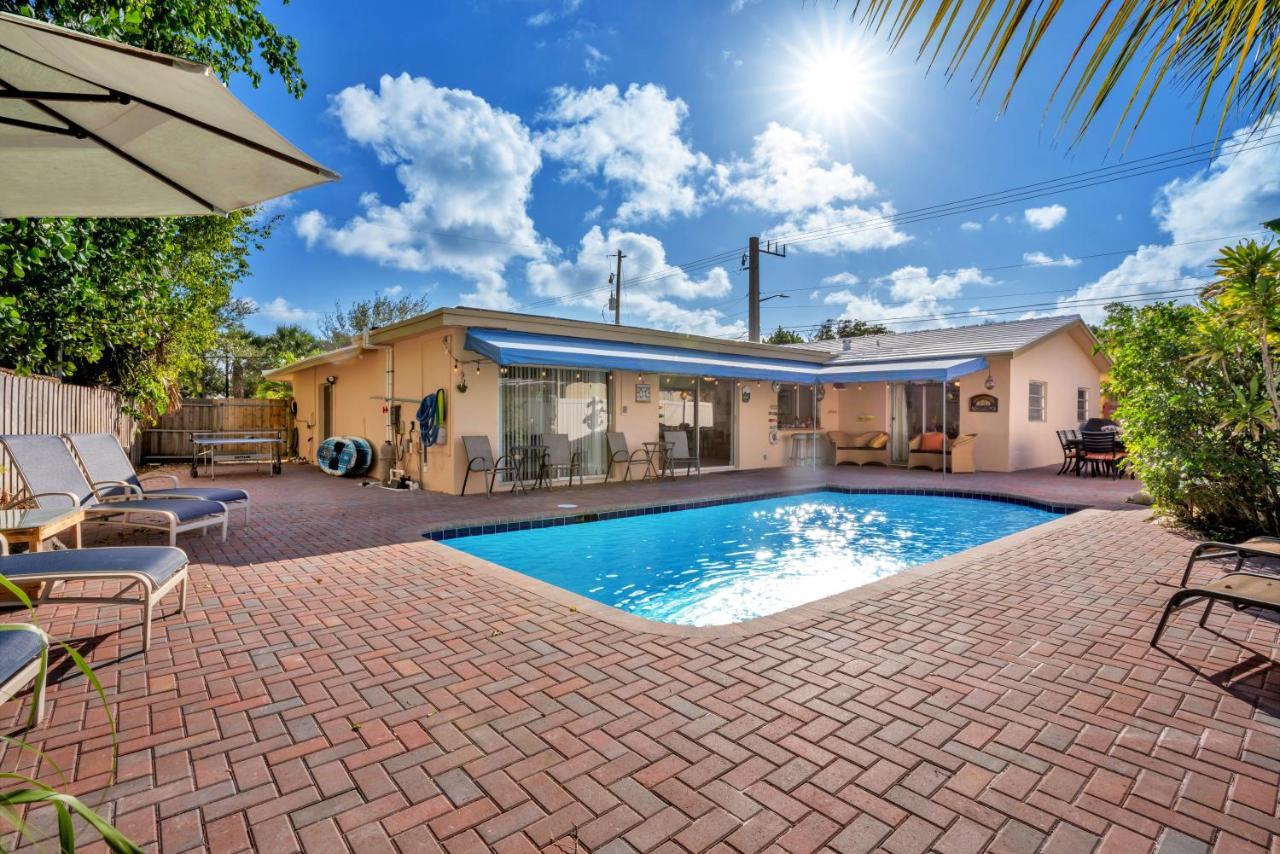 4 Bd Near Beach Spacious Solar Heated Pool Waterfront Home Pompano Beach Exterior photo